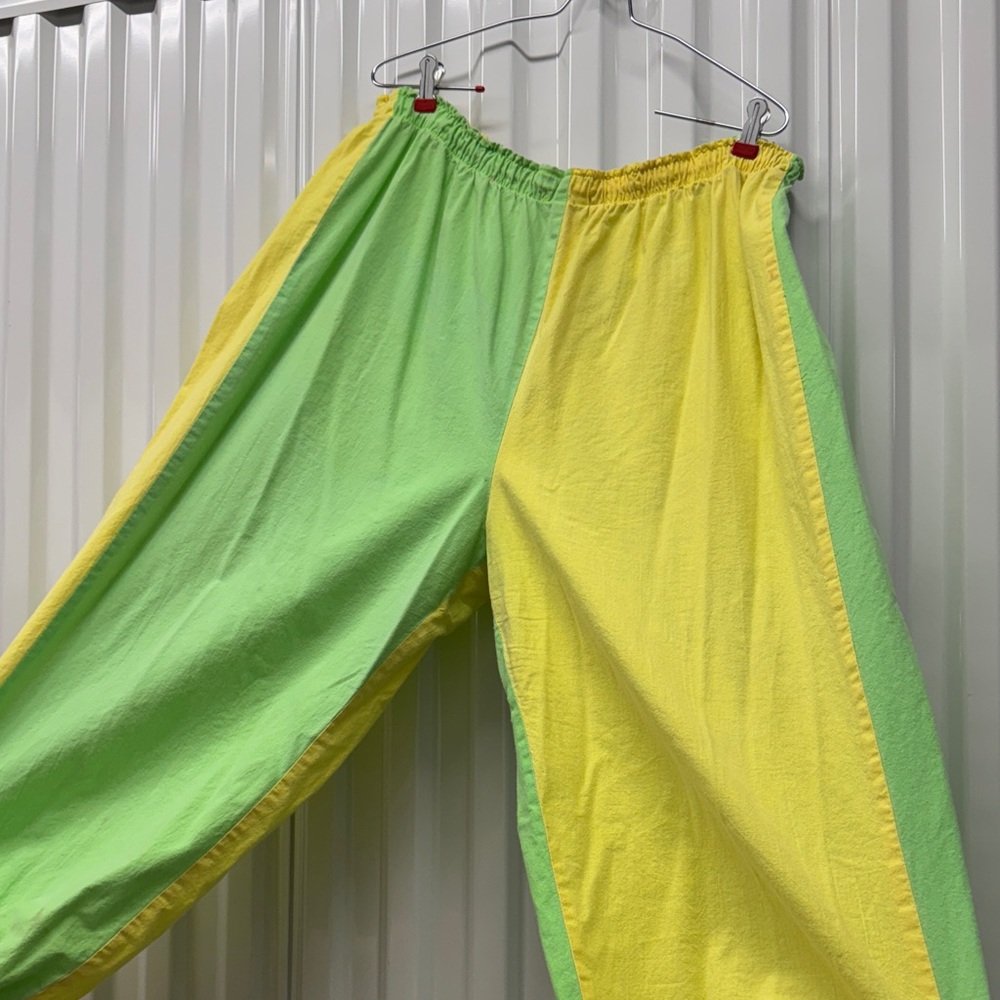 Bold Green and Yellow Joggers